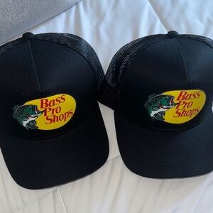 Bass Pro Shops Black and Yellow Logo Caps
